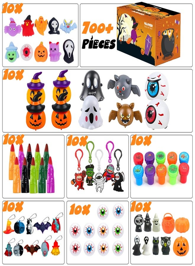 PLOUGVI 702PCS Halloween Party Favors Supplies Decorations - Trick or Treat Goodies Bag Fillers Stuffers - Halloween Toys for Classroom Prizes Gifts - Image 5